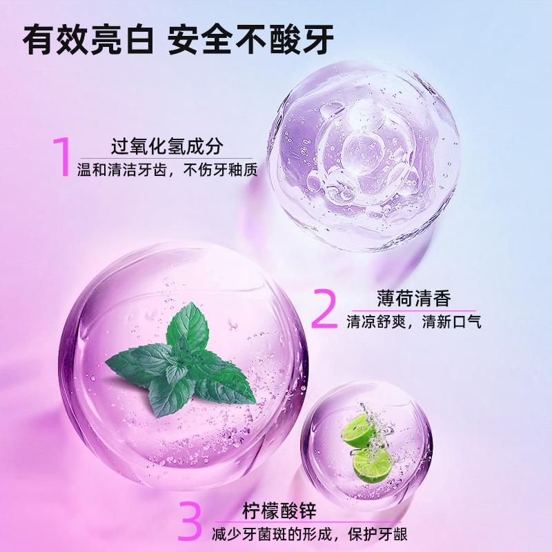 Dry Toothpaste, Tooth Whitening Patch Set, Brightening, Whitening, Removing Yellow Teeth, Gentle and Residue-Free, Cross-Border Factory Ready Stock