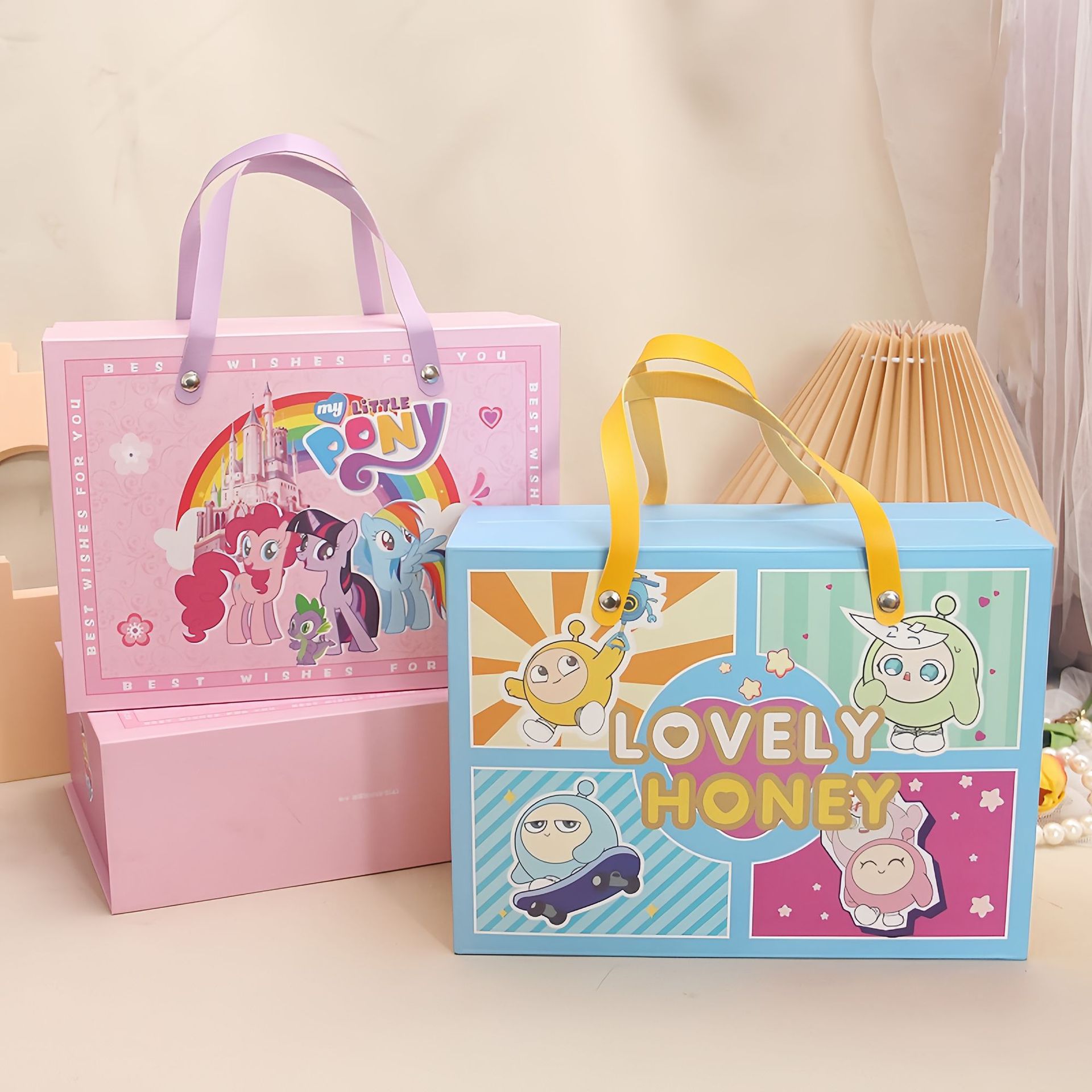 Коробка для подарков на полный месяц ребенка, портативная пустая коробка для подарков, коробка для подарков на день рождения ребенка одного года, веселые яичные лапши