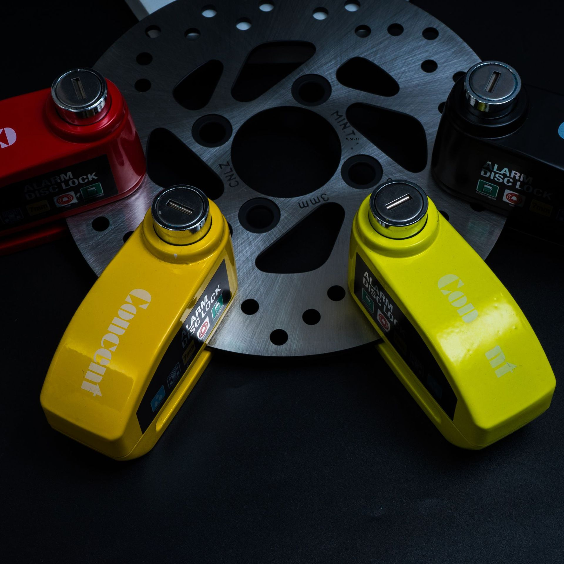 Manufacturers supply motorcycle electric car brake disc alarm disc lock motorcycle lock anti-theft alarm disc brake lock wholesale