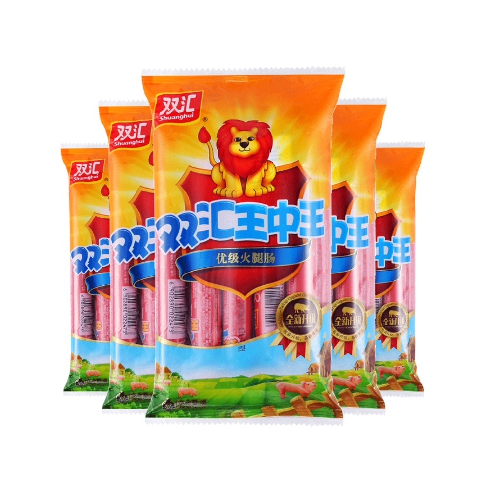 Shuanghui Wang Zhongwang Ham Sausage 60g * 10 Instant Sausage Instant Noodles Partner Night Snacks