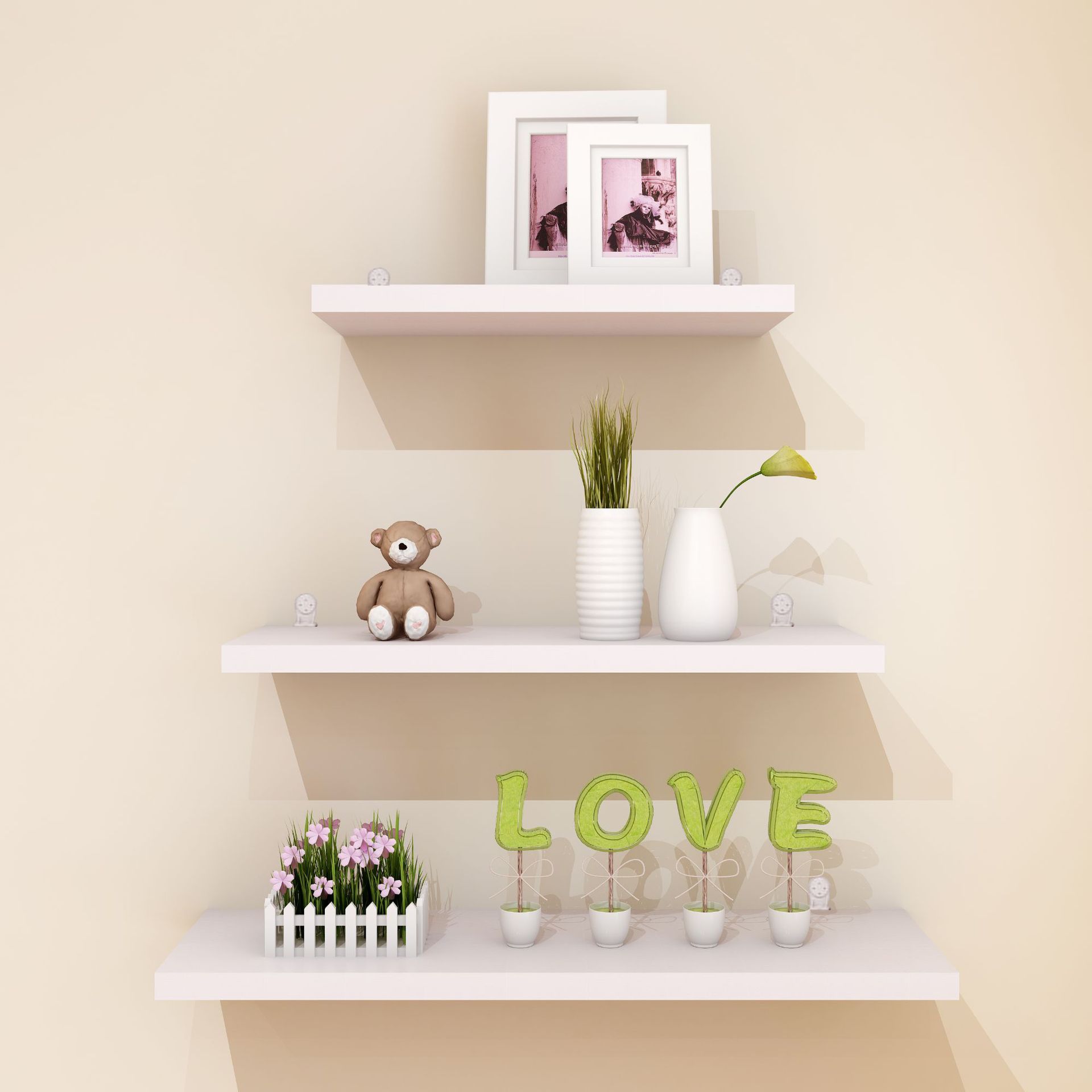 Wooden One-Line Partition Wall Shelf Set-Top Box Shelf Wardrobe Shelf Wall Storage Rack Wall-Mounted