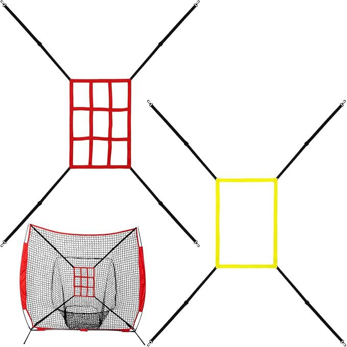 Лучшая продаваемая сетка для бейсбольного удара Amazon, регулируемая сетка для тренировок