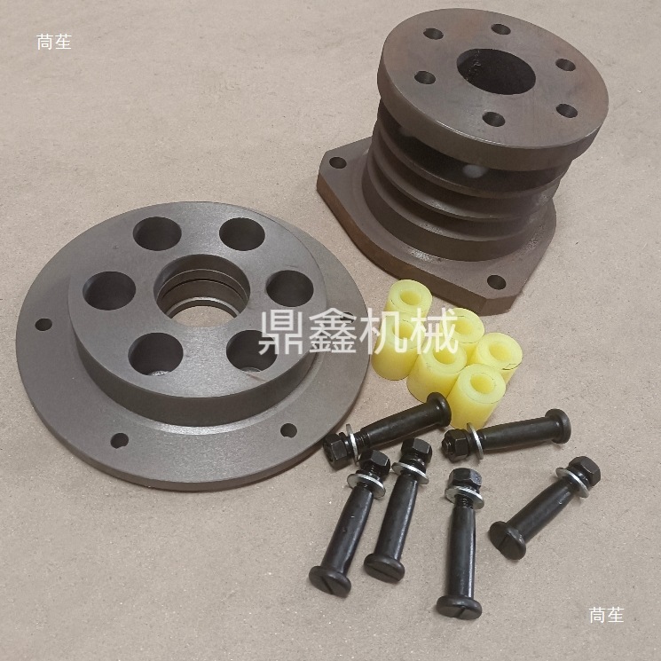 Longtan 200 Drilling Rig Plum Blossom Pad Connecting Plate Coupling Double Groove 4 Groove Pulley 6 Hole Coupling Connector