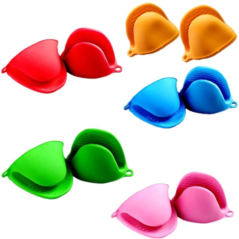 50g Thickened Anti-scalding Gloves Microwave Heat Insulation Silicone Hand Clip Kitchen Supplies Oven Gloves Baking Gloves