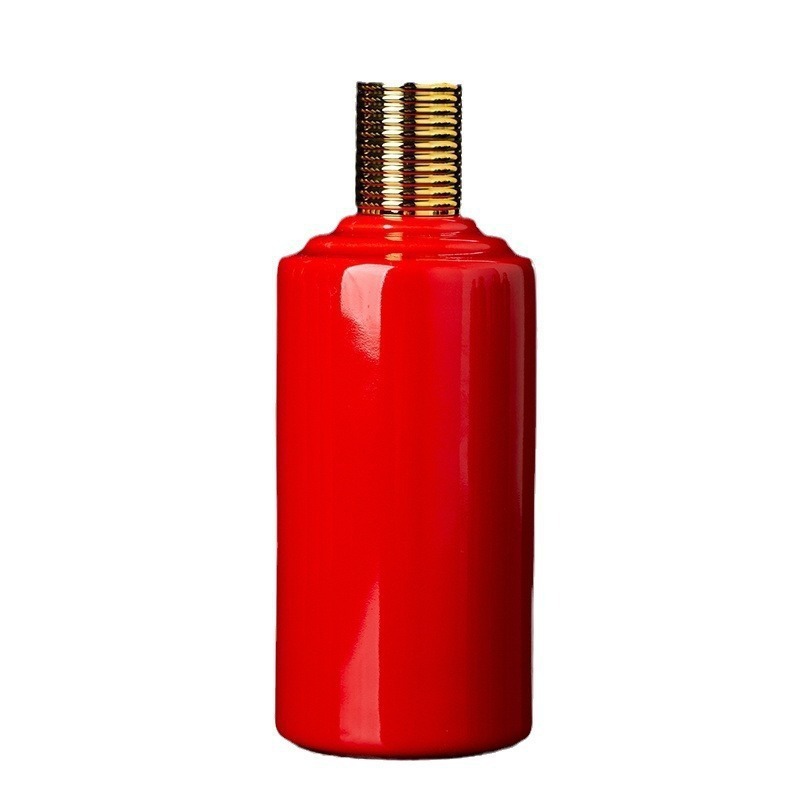 2025 new standard Mao type ceramic wine bottle 1kg wine bottle full set with label can be engraved 12 zodiac bottle