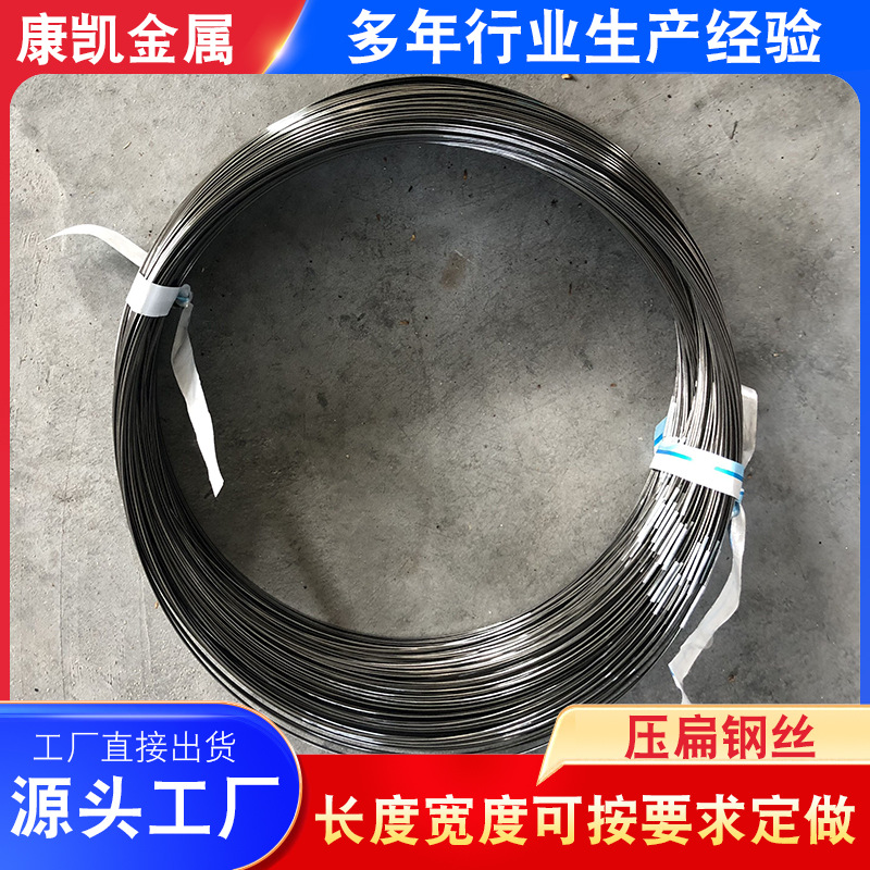 Supply of Flat Steel Wire for Dryers, Flat Steel Wire for Clothes Dryers, Steel Wire for Bags, Steel Wire for Backpacks, Customizable