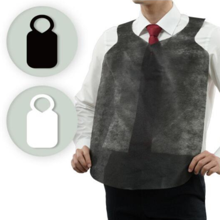 A Disposable Non-woven Apron Catering Hot Pot Guest Barbecue Apron Non-woven Bib Takeaway Dining Apron