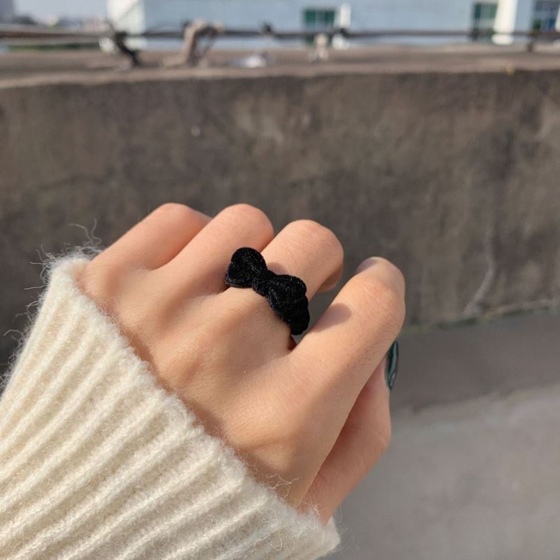 Винтажное кольцо с открытым дизайном и бантом, модное, для указательного пальца