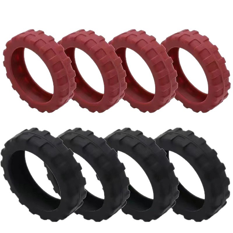 Luggage Wheel Protective Cover Travel Suitcase Roller Pull Rod Silent Cover Replacement Silicone Universal Wheel Cover