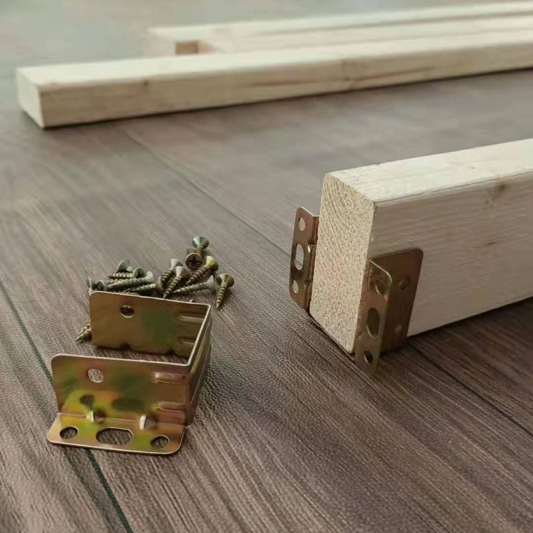 Solid Wood Bed Frame with Pine Wood Slats, Cross Beams, and Support Beams for Bed Board Skeleton Accessories Trade