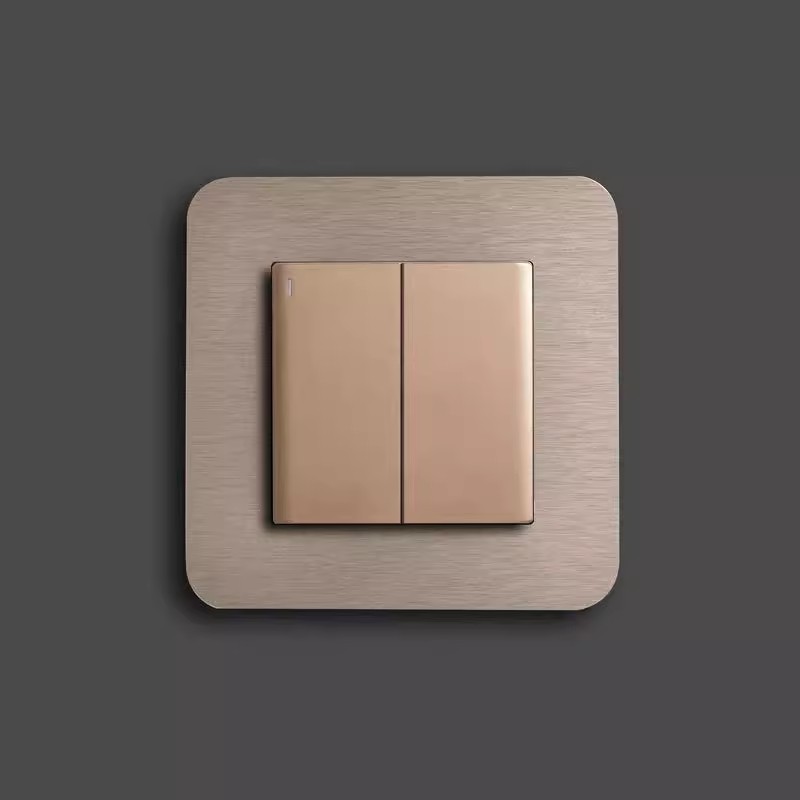 Light luxury style switch sticker protective cover living room Non-Stick waterproof household modern switch socket simple sticker socket decoration