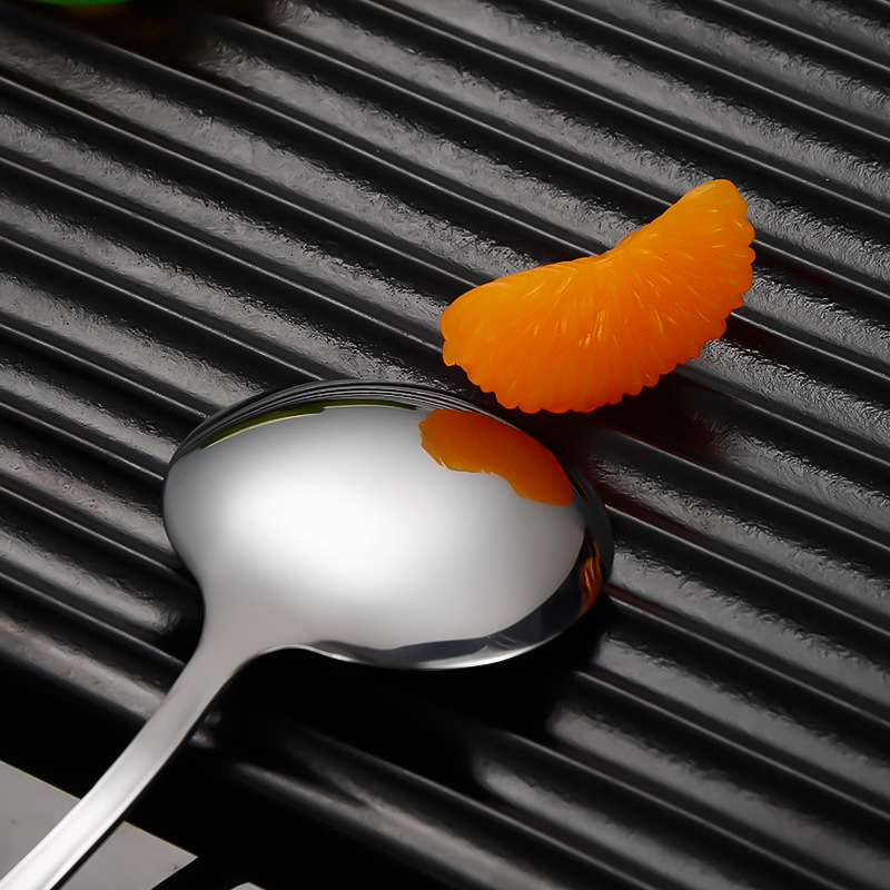 Thickened Western Knife and Fork 1010 Stainless Steel Tableware Food Grade Stirring Spoon Hotel Knife and Fork Spoon suit Steak Knife