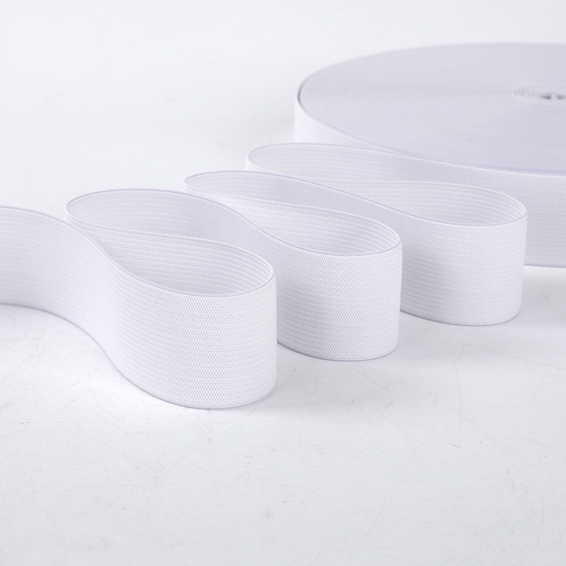 Black and white in stock crocheted elastic band eye mask belt clothing accessories inner rubber leg strap crocheted elastic band