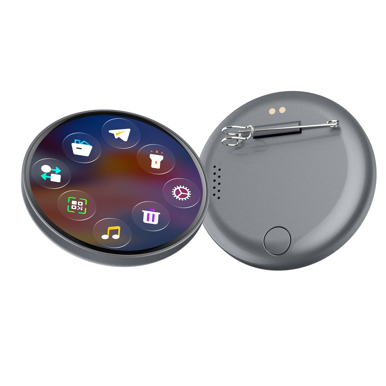 Cross-Border New Product Bluetooth Digital Bar Two-Dimensional Trendy Digital Badge Mp3 Music Playback Recording E-Book