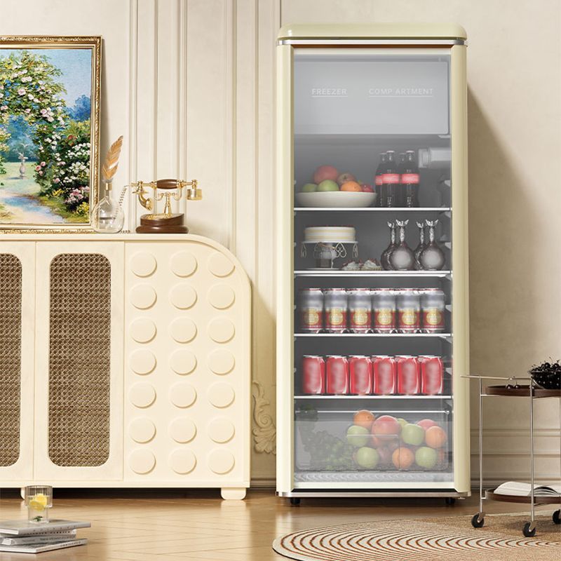 Rongshida Vintage Ice Bar Small Refrigerator Household Tea Fresh-keeping Cabinet Office Refrigerator Red Wine Cabinet