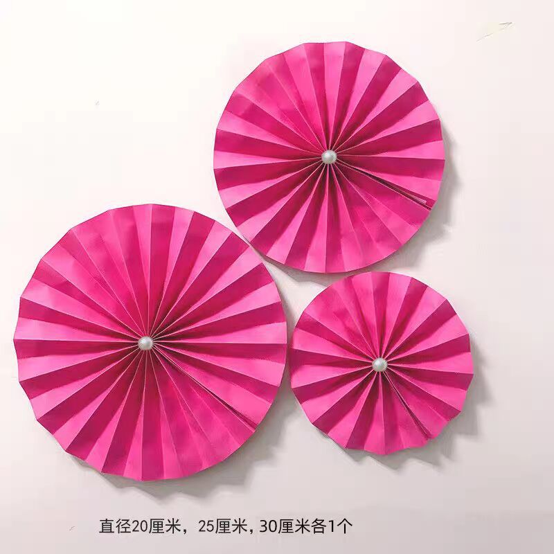 Wedding Room Decoration suit Wedding Wedding Wedding Character Fan Flower Wedding Man's New House Living Room Bedroom Decoration Wedding Color Fan Flower