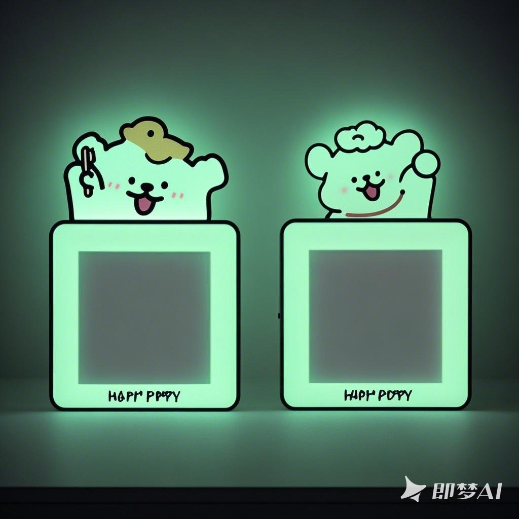 Puppy Switch Sticker Decorative Self-Adhesive Household Socket Panel Cover Ugly and Beautification Decorative Frame Light Switch Night Light
