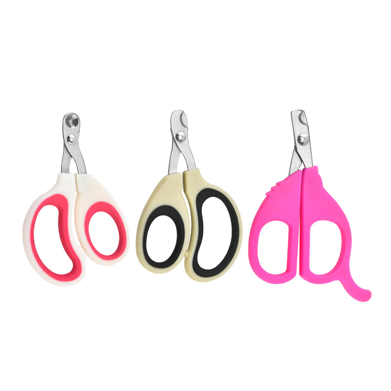 Factory wholesale stainless steel pet nail clippers cat and dog small blind cut round hole pet nail clippers beauty nail clippers