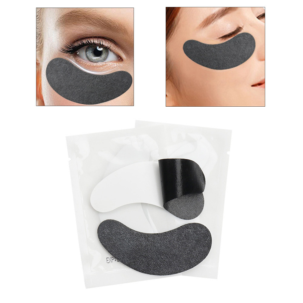 Оптовая изоляция для наращивания ресниц, черные патчи, прозрачная упаковка