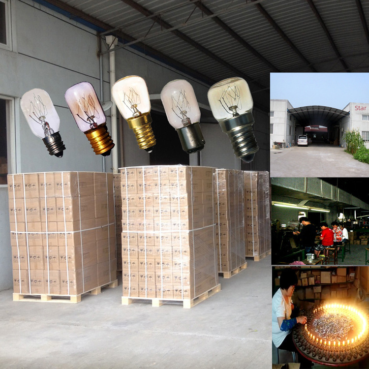 Supply of Salt Lamp Bulbs, Us Standard Bulbs, T20, E12, 120V, 120V15W, 120V25W Bulbs