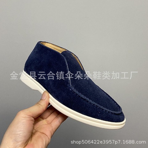 2023 new men's short boots white bottom men's shoes