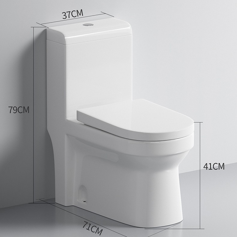 Manufacturer Wholesale Ceramic Toilet Straight Flush Toilet Exported to Middle East and Africa Wall-Mounted Floor-Mounted Toilet