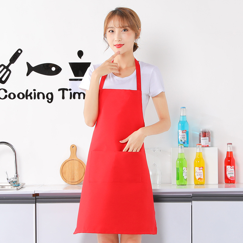 Factory wholesale apron custom printed logo fixed map work clothes promotional gifts kitchen advertising printing waist adult