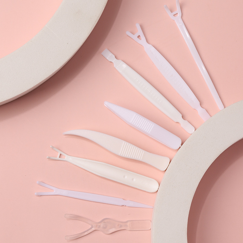 Factory wholesale double eyelid paste molding transparent fork Y-shaped fork double-headed pointed tail fork beauty tool Auxiliary small fork