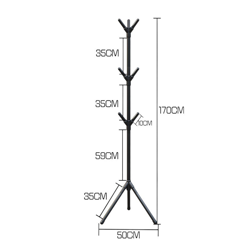 Cross-Border Temu Simple Floor-Standing Coat Rack, Vertical Clothes Rack, Creative Foyer Coat Rack, Wrought Iron Coat Rack for Bedroom
