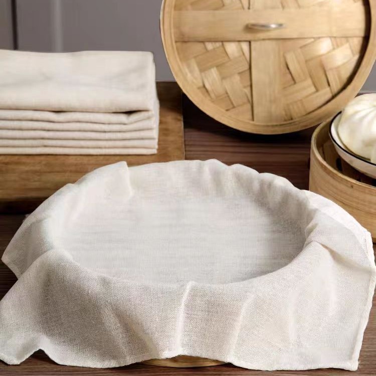 Паровая ткань из чистого хлопка, марля для парового риса, фильтровальная ткань, коврик для паровых булочек, антипригарная песчаная ткань для дома