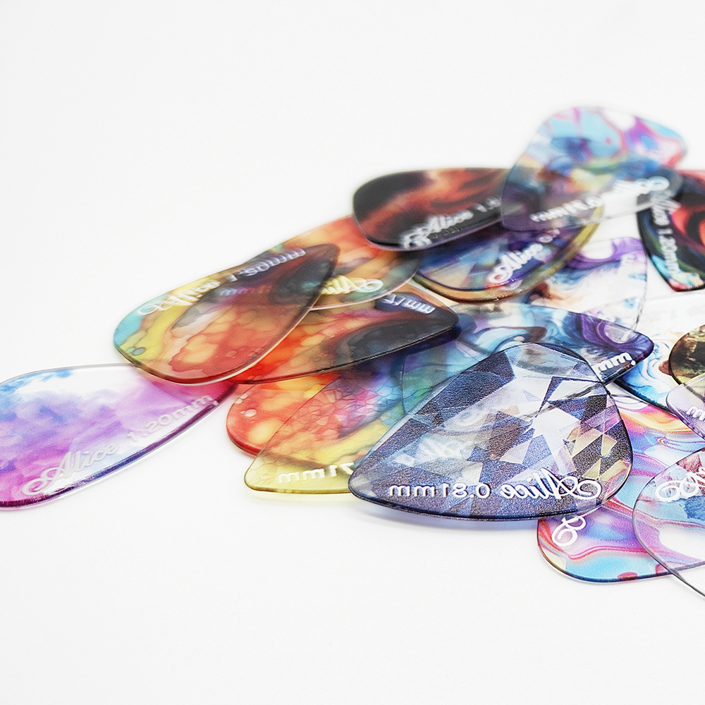 Alice's New Product Fantasy Finger Pick Pick Boxed Folk Acoustic Guitar Accessories Fantasy Ultra-Thin Modified Carbon Pick