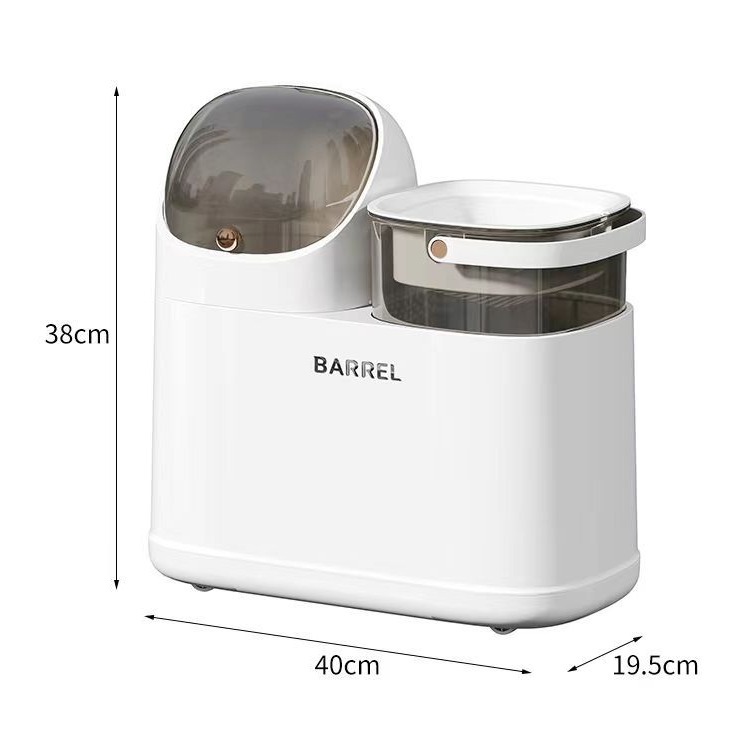 Tea bucket tea residue bucket tea bucket tea table waste water bucket wet and dry separation tea filter trash can kung fu tea set accessories