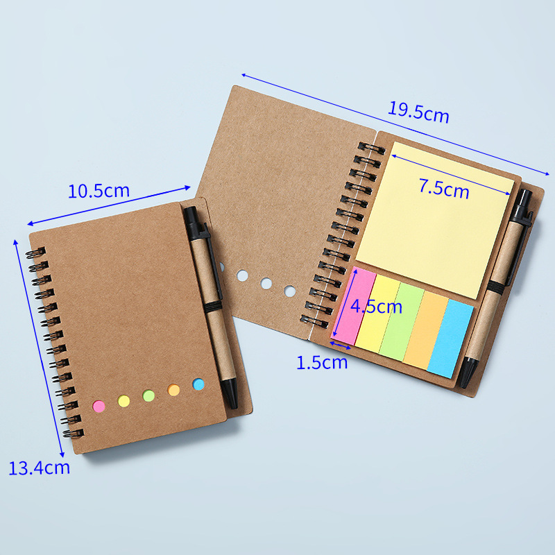 Kraft paper note book combination note paper sticky note n times stickers notice stickers suit custom index stickers wholesale