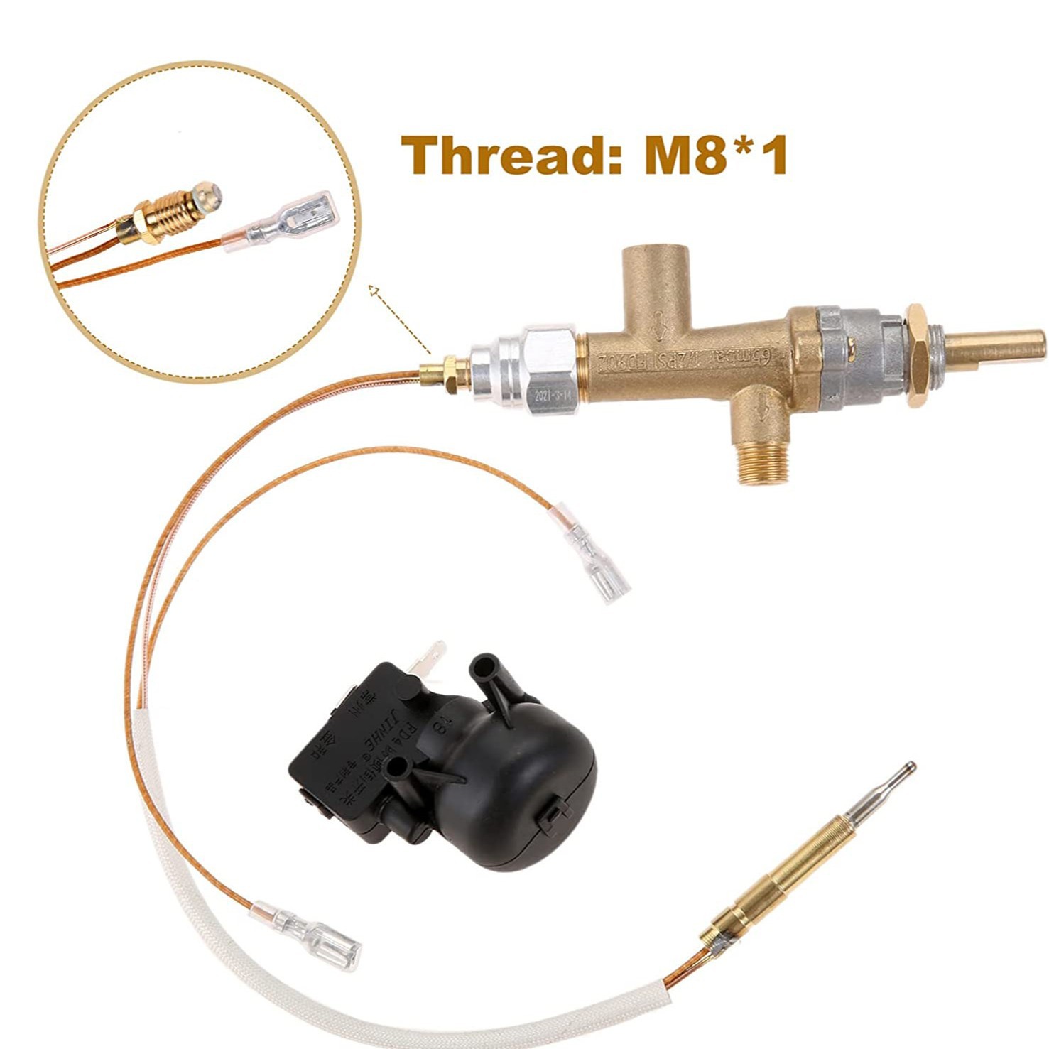 Сертифицированное устройство защиты от опрокидывания для уличного обогревателя с термопарой