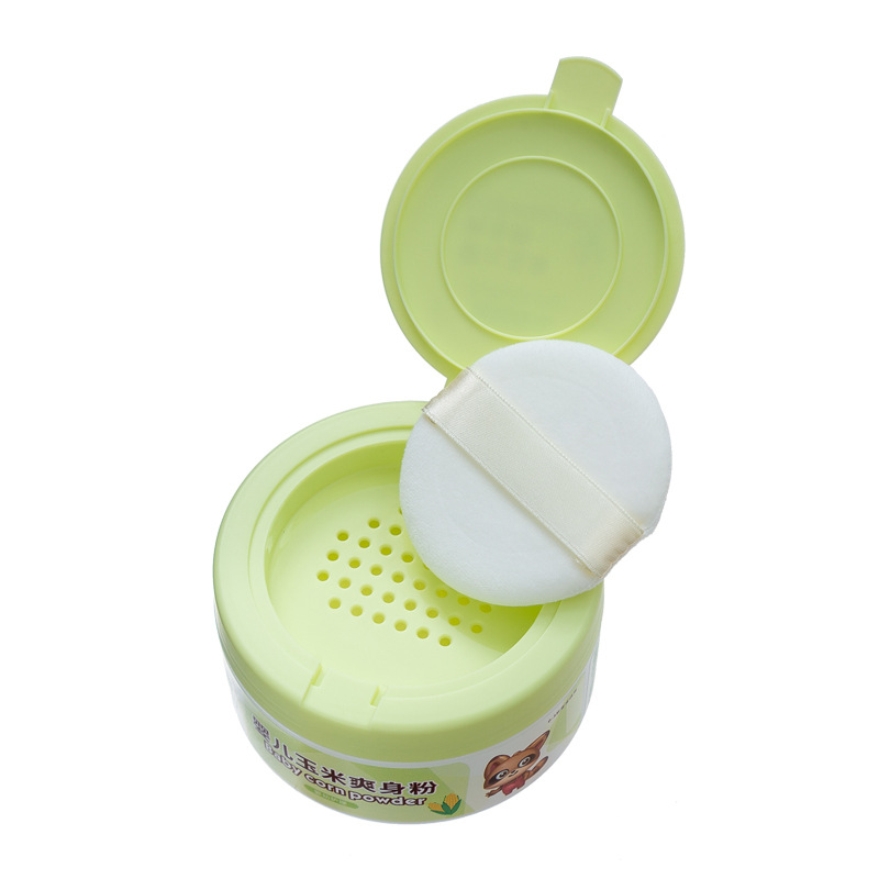 Doraemon baby talcum powder baby talcum powder with puff 140g baby corn talcum powder 6282