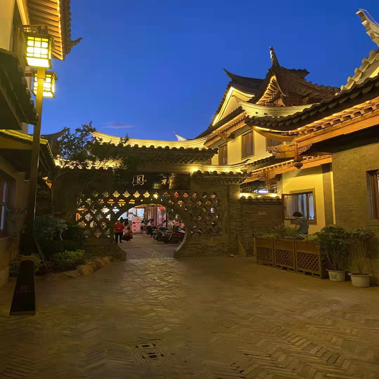 Factory Spot Led3W Outdoor Yellow Light Corrugated Light 220V High Voltage Tile Light Ancient Building Roof Crescent Light