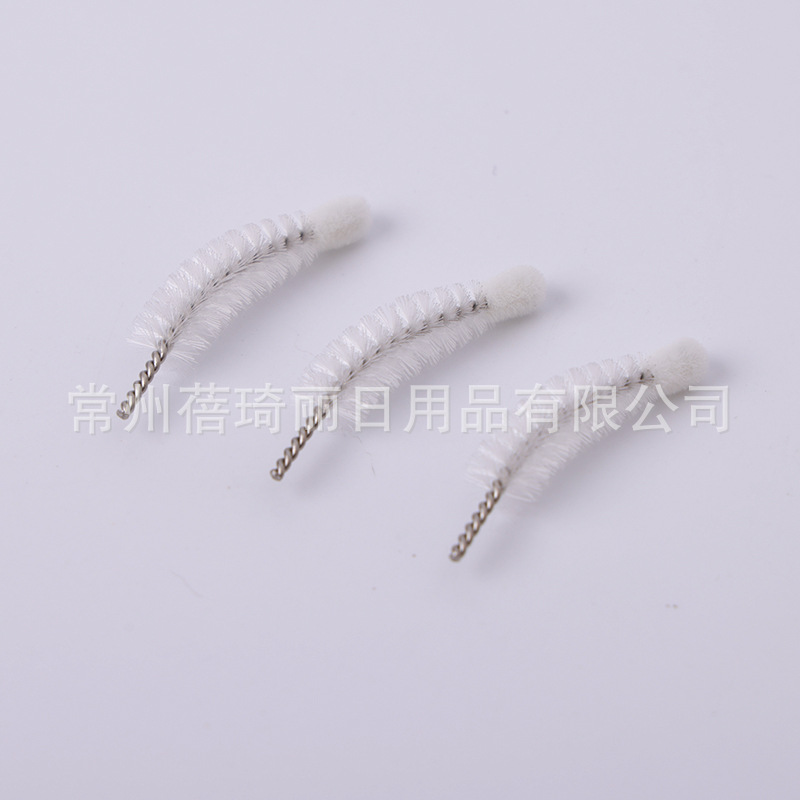 Factory supply nylon eyelash brush head spiral eyelash comb replacement brush head accessories disposable portable eyebrow shaping tool