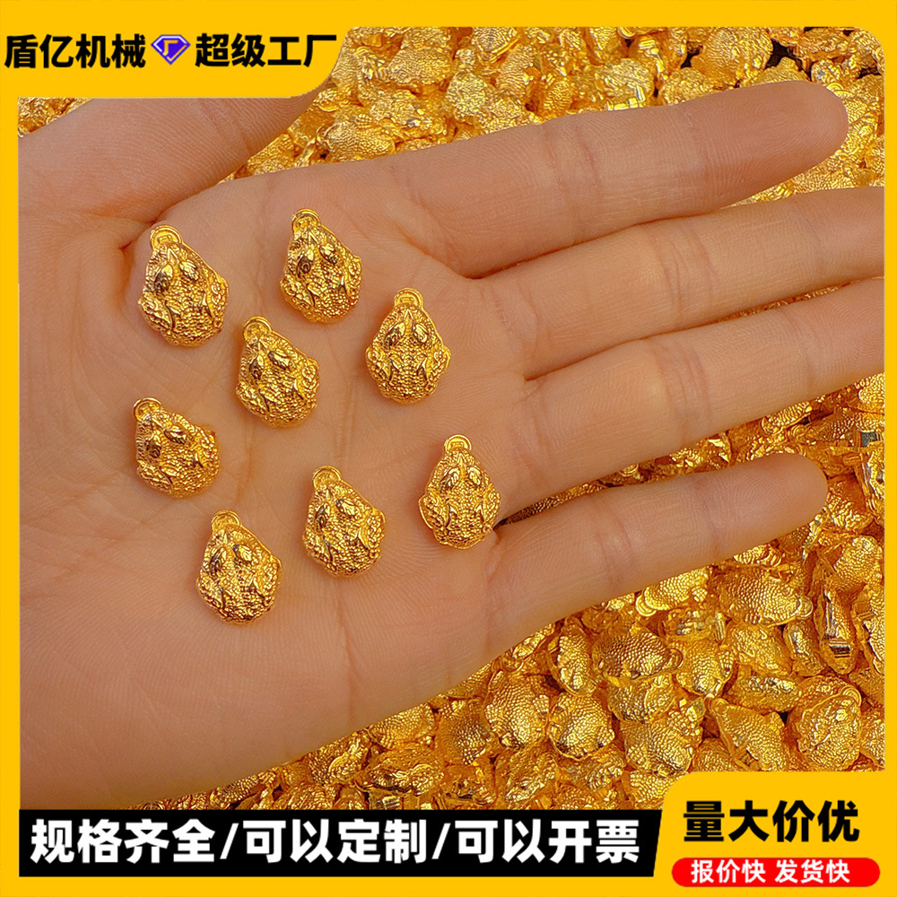 сплав маленькие золотые жаба украшения новые мини имитация золотых бобов рог изобилия наполнение декор подарок