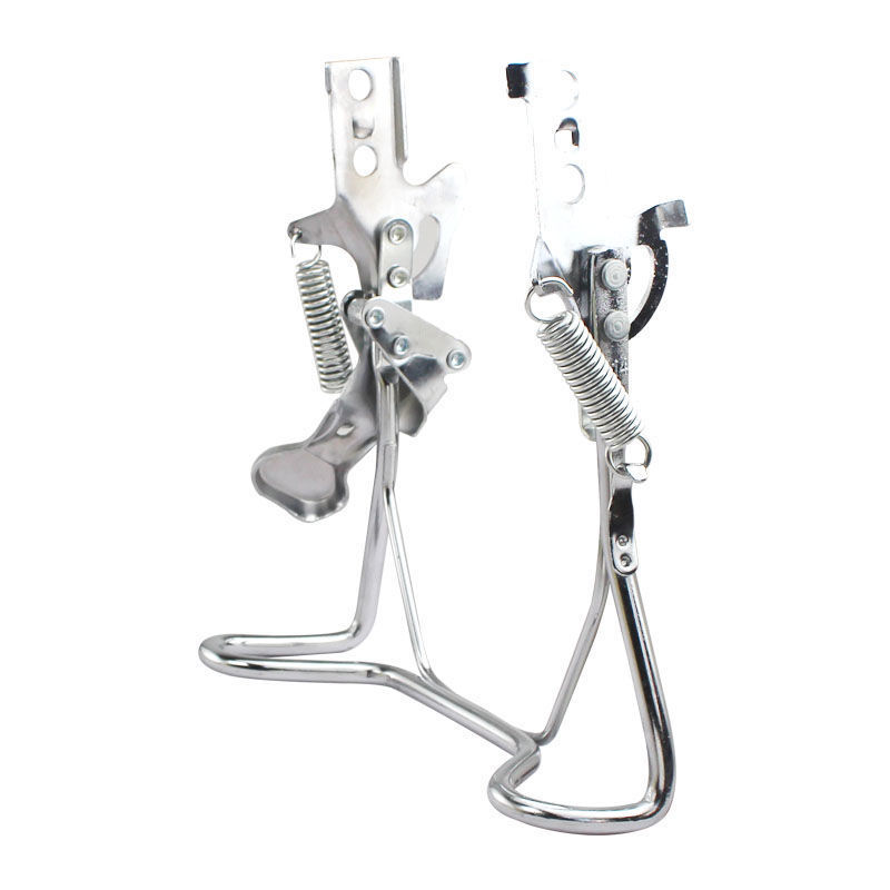 Two-wheel electric vehicle double bracket electric self-set double support ladder rear foot support universal folding support frame ladder