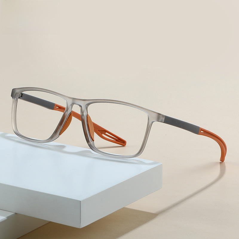 New cross-border anti-blue reading glasses middle-aged and elderly sports flat reading glasses men and women non-slip reading glasses