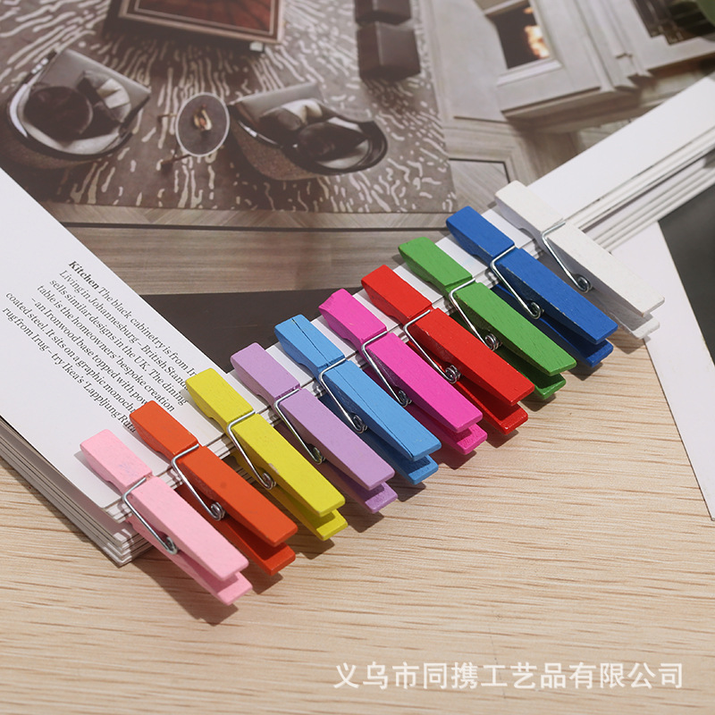 2.5cm ~ 15cm log color wood clip decorative photo clip/small clip