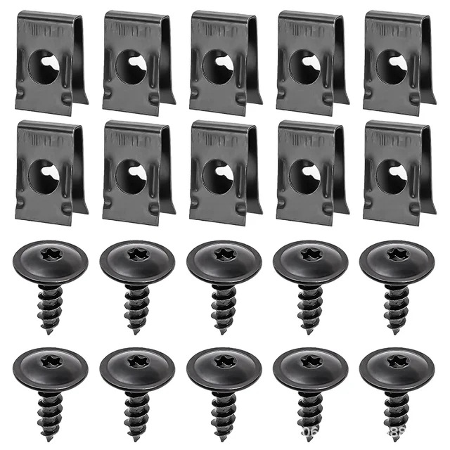 Автомобильный винтовой крепеж, U-образный зажим, модификация автомобиля, быстрый провод, прокладка, саморез, крепление внутренней панели, аппаратное обеспечение