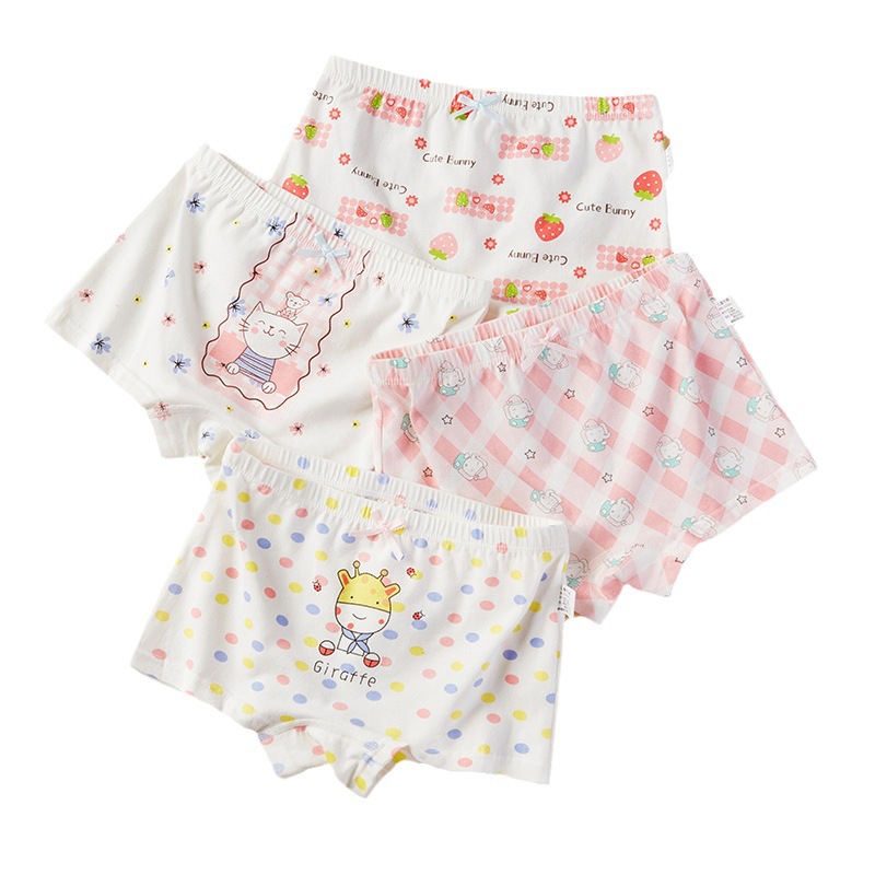 Children's underwear girls' fine shuttle cotton children's underwear boxers Primary School Baby children's underwear summer