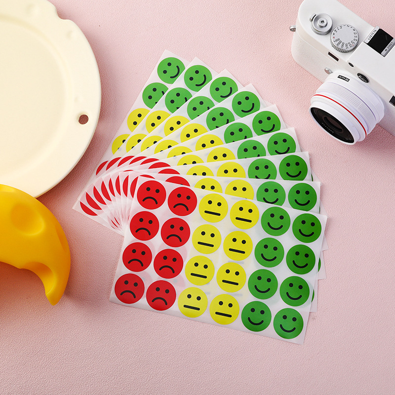 New Emotional Stickers Smiley Happy/Sad Smiley Stickers-Red/Yellow/Green Stickers No