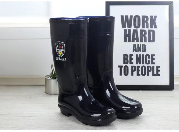 Черные высокие дождевики для мужчин, для outdoor, спасательные, из ПВХ, мягкая поверхность, резиновые ботинки, серые высокие дождевики для дома
