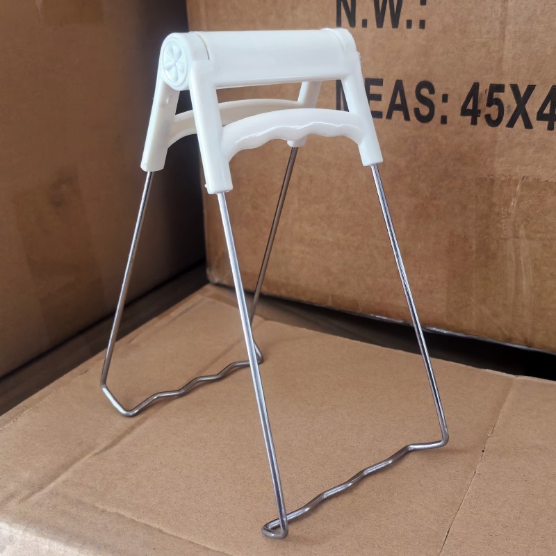 Kitchen Gadgets, Cream White Stainless Steel Bowl Holder, Anti-Scalding Plate Holder