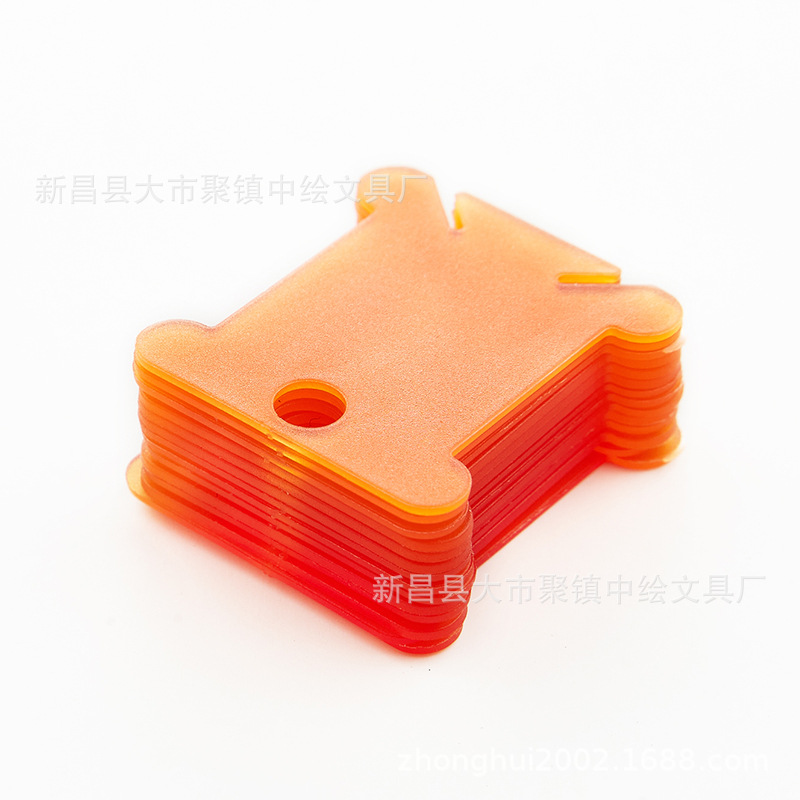 Zhongpainted plastic winding board candy-colored embroidery thread finishing tools factory direct supply in stock