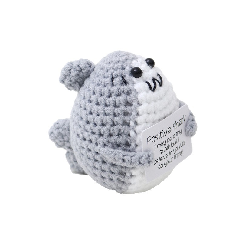 Cross-border explosions hand-crocheted wool woven finished dinosaur animal cartoon knitted doll pendant knitted doll