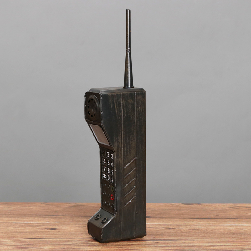 Retro Nostalgic Big Brother Mobile Phone Model Artificial Stage Performance Window Decoration Chinese Style Costume Props