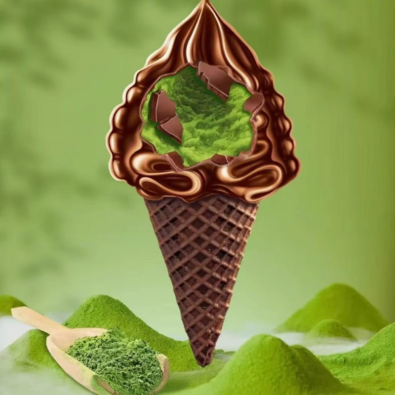 Dessert's Pure Milk Ice Cream Crispy Cone Big Head Crispy Chocolate Flavor Crispy Cone Popular Ice Cream